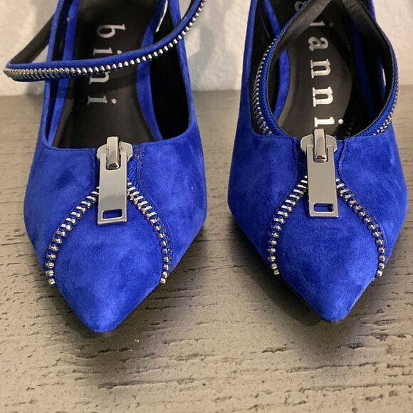 ❤️BRAND NEW! Gianni Bini Tatum Zipper Detail Cut-Out Pumps - Picture 6 of 8